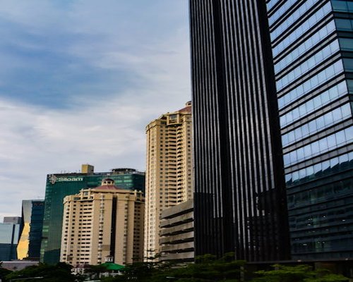 A modern commercial building exterior located in South Jakarta district